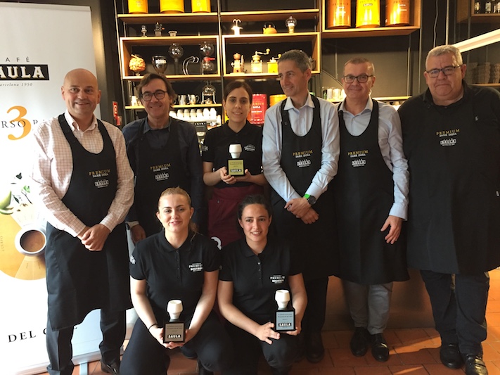 Patricia Jabalera, Raquel Fernández i Cristina Riera, guanyadores de l'III Concurs El Sommelier del Cafè