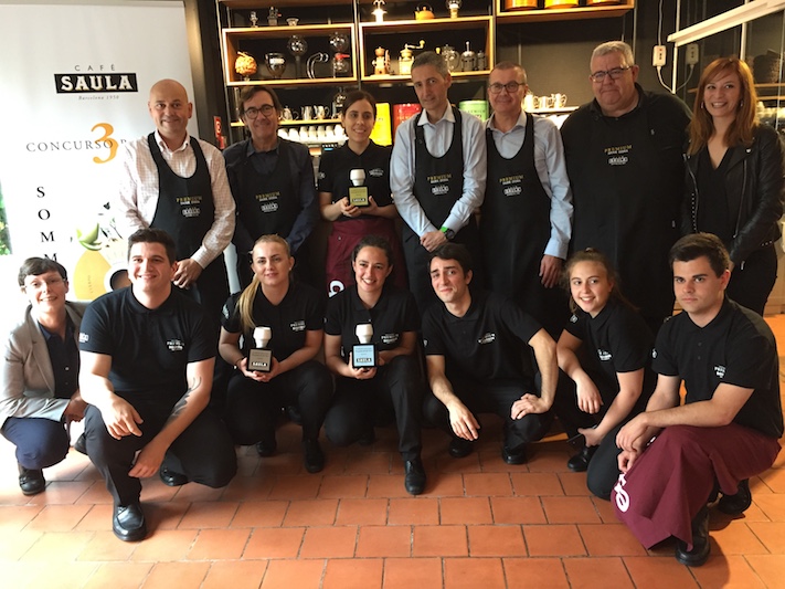 Patricia Jabalera, Raquel Fernández i Cristina Riera, guanyadores de l'III Concurs El Sommelier del Cafè