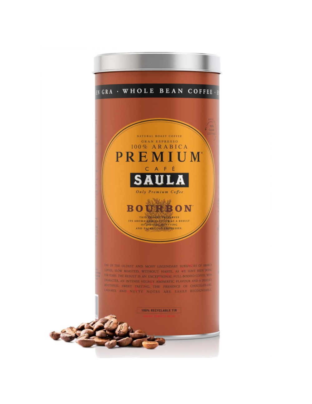 Café Gran Espresso Premium Ecológico Blend Grano Cafés Saula - 500g
