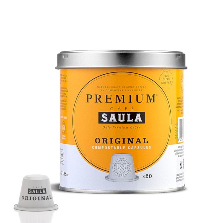 Cápsulas café original Saula