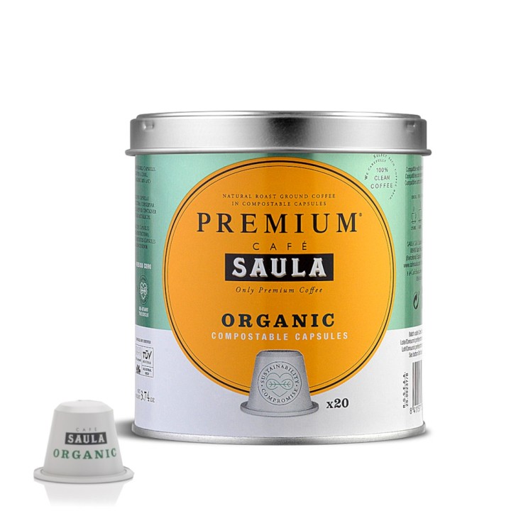 CÁPSULAS COMPOSTABLES CON CAFÉ ORGÁNICO