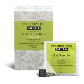 Té Verde con Menta Ecológico Piramides 20ud.