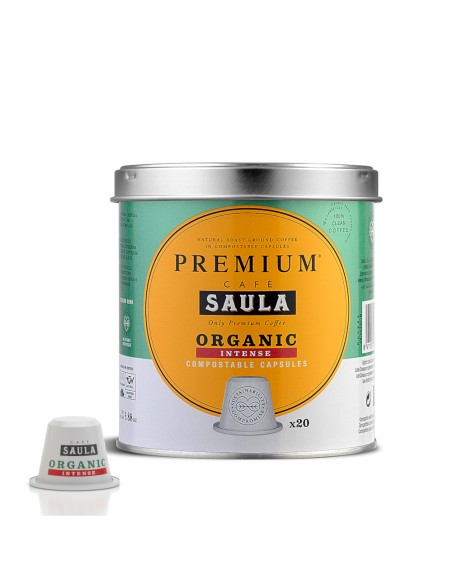 CÁPSULAS COMPOSTABLES CON CAFÉ ORGÁNICO INTENSO CÁPSULAS COMPOSTABLES CON CAFÉ ORGÁNICO INTENSO