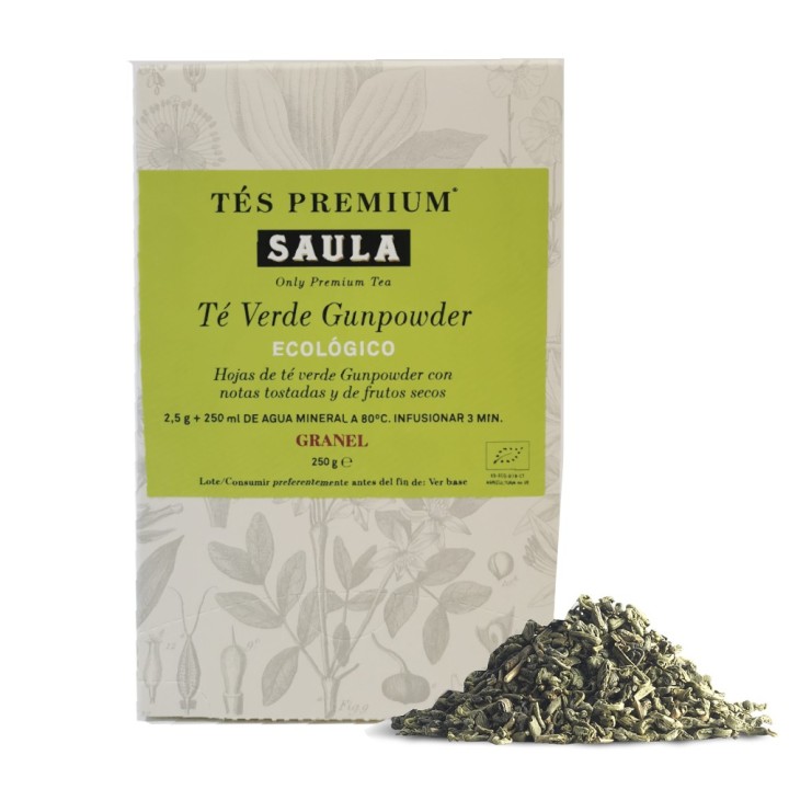 Té Verde Gunpowder Ecológico Caja 250g.