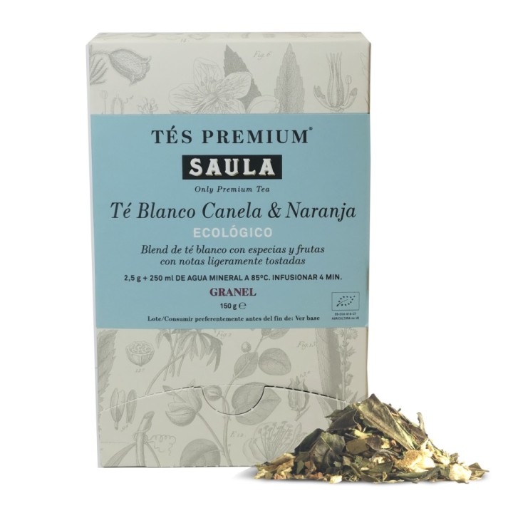 Té Blanco Canela & Naranja ecológico Caja 150g.