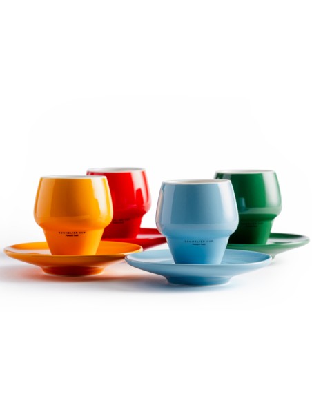 Pack of 4 Espresso Sommelier cups Rainbow
