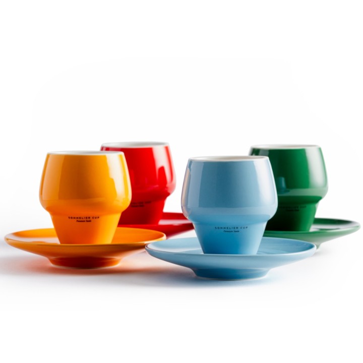 Pack de 4 tazas Sommelier Espresso RAINBOW