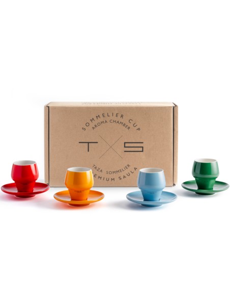 Pack de 4 tazas Sommelier Espresso RAINBOW